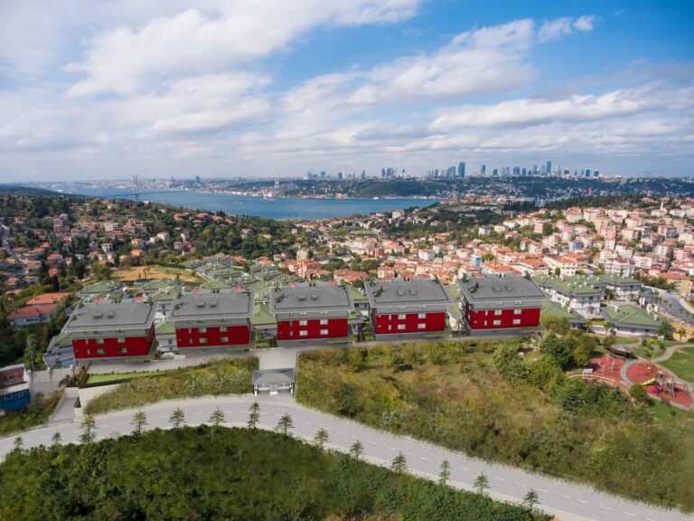 Bosphorous & bridge views from the green hills of Uskudar apartments for sale