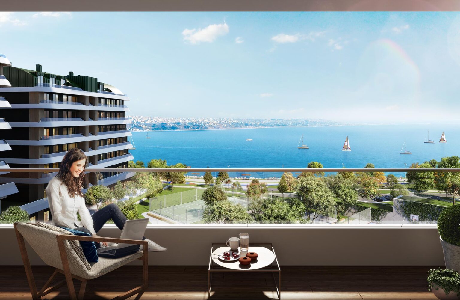 Sea front Marina residences with top class facilities