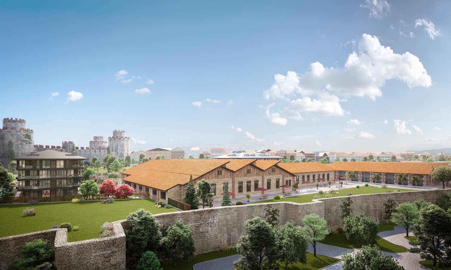 Historic Istanbul peninsula complex with full sea views