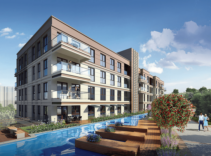 Affordable family apartments with large living space in Bahcesehir
