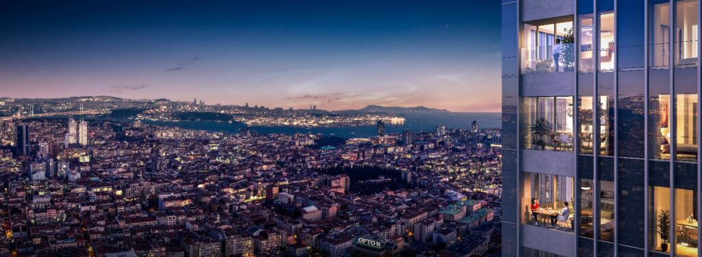 New silhouette of Istanbul - stunning Bosphorus views in Sisli