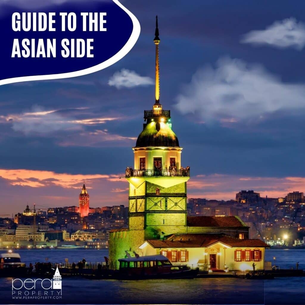 An image of the maiden tower at night time