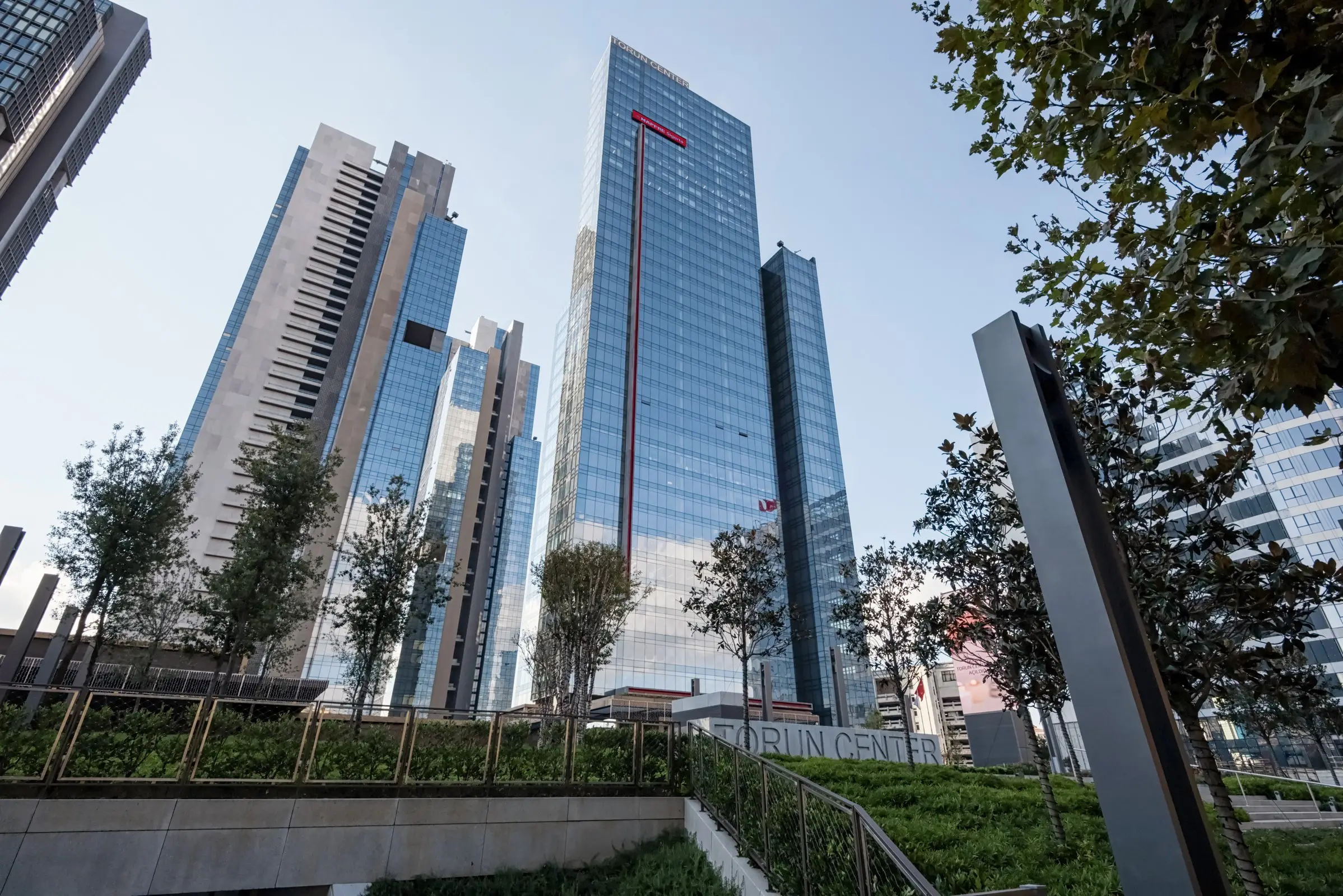 Bosphorus, sea and historic city views from immaculate skyscraper