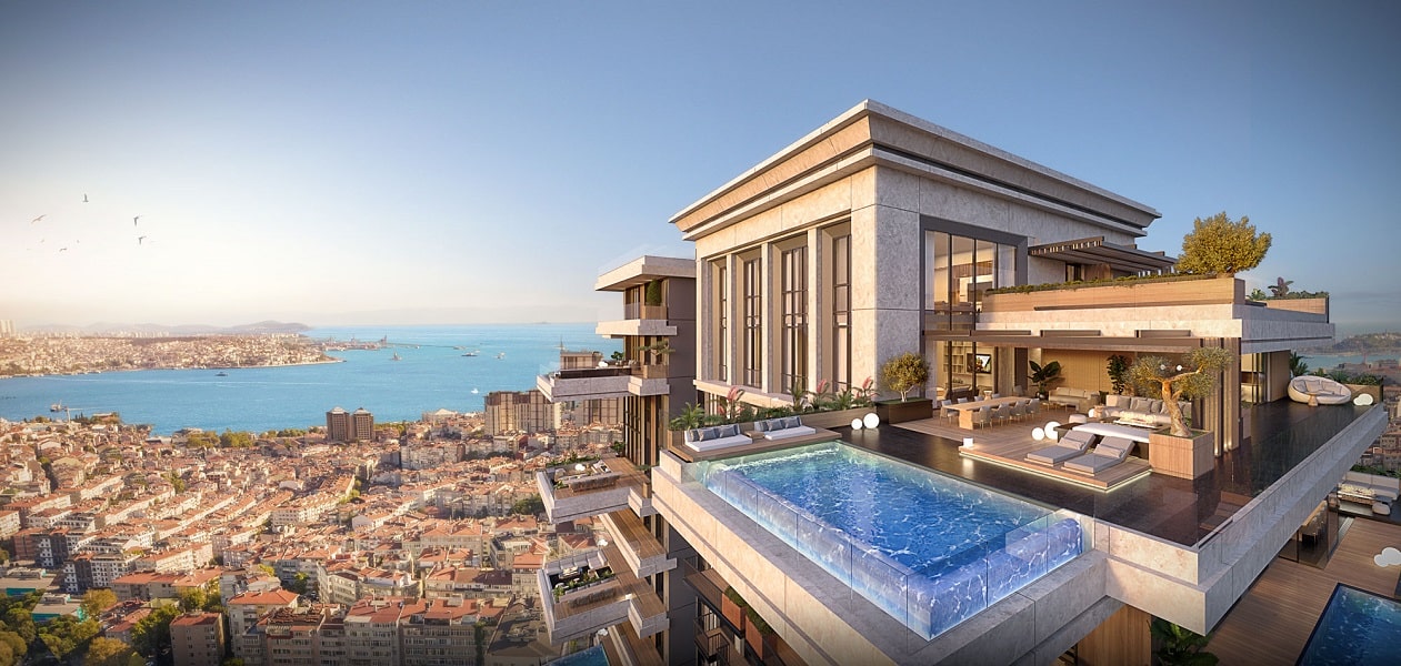 Luxury compound located in the wealthiest part of Istanbul