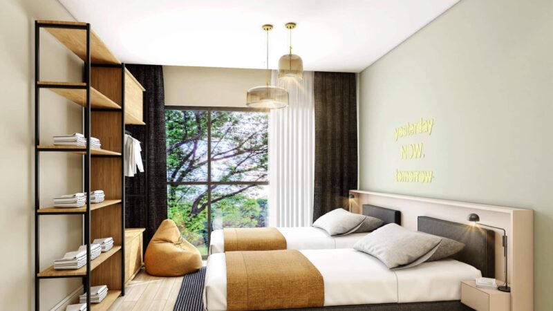 Hotel concept residences with min 5% rental return