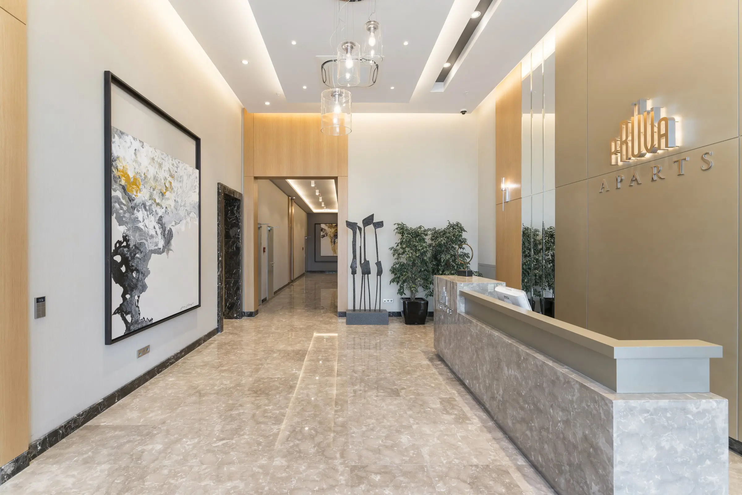 Istanbul Bakirkoy apartment compound with sea views exterior