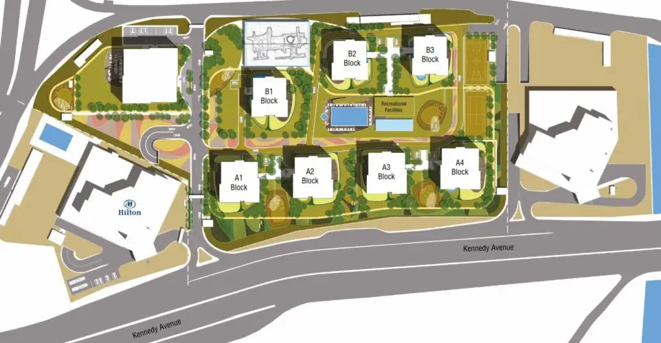 Bakirkoy seafront apartment complex for sale layout