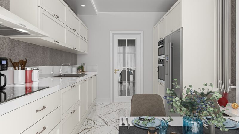 Large complex in developing Atakent near Media Highway