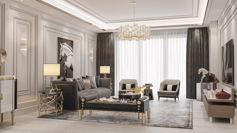 Large family apartments in compound in middle class Atakent