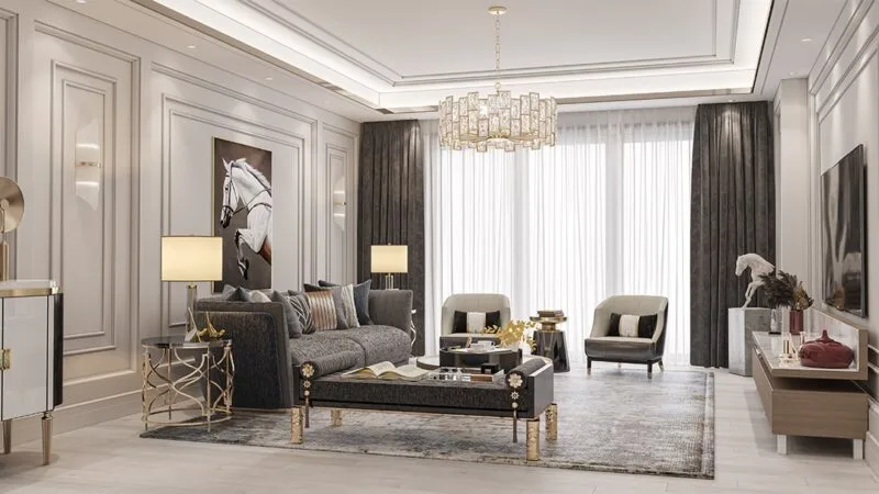 Large family apartments in compound in middle class Atakent