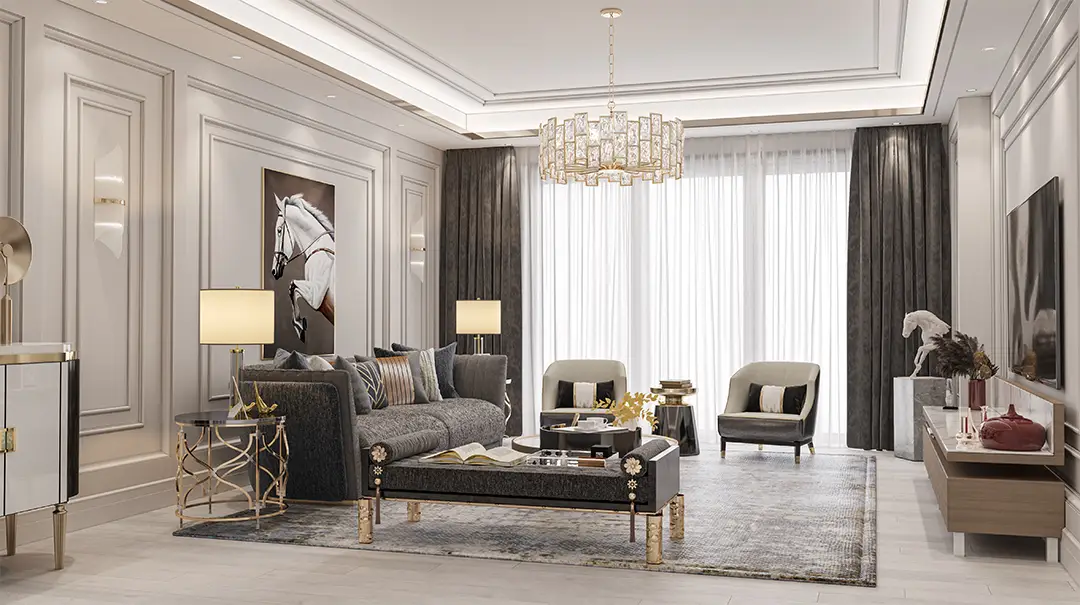 Large family apartments in compound in middle class Atakent