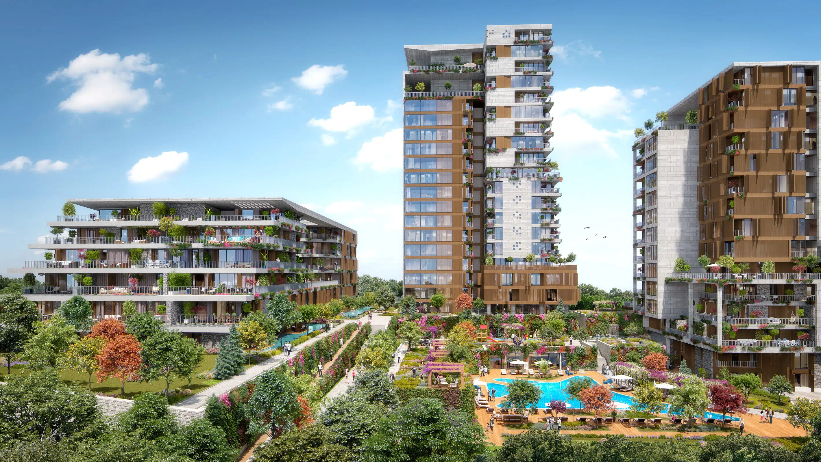 Family compound set amongst the forests of Istanbul