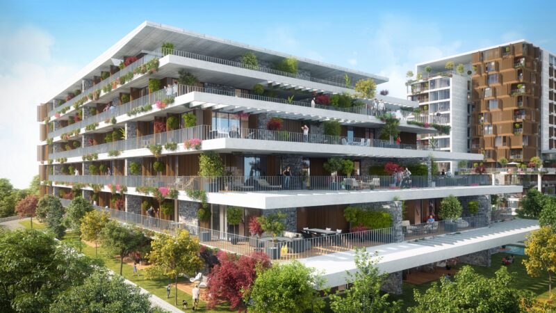 Large apartments in the forests of Istanbul
