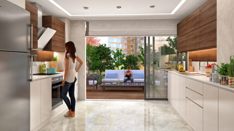 Large apartments in the forests of Istanbul