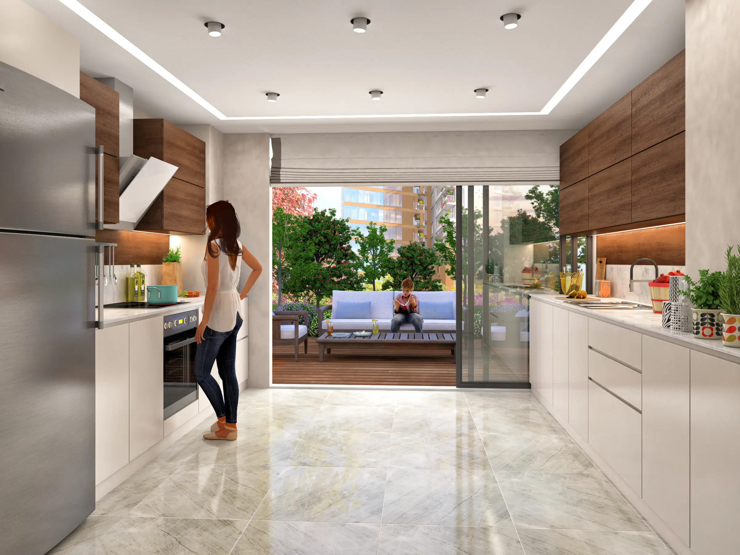 Family compound set amongst the forests of Istanbul