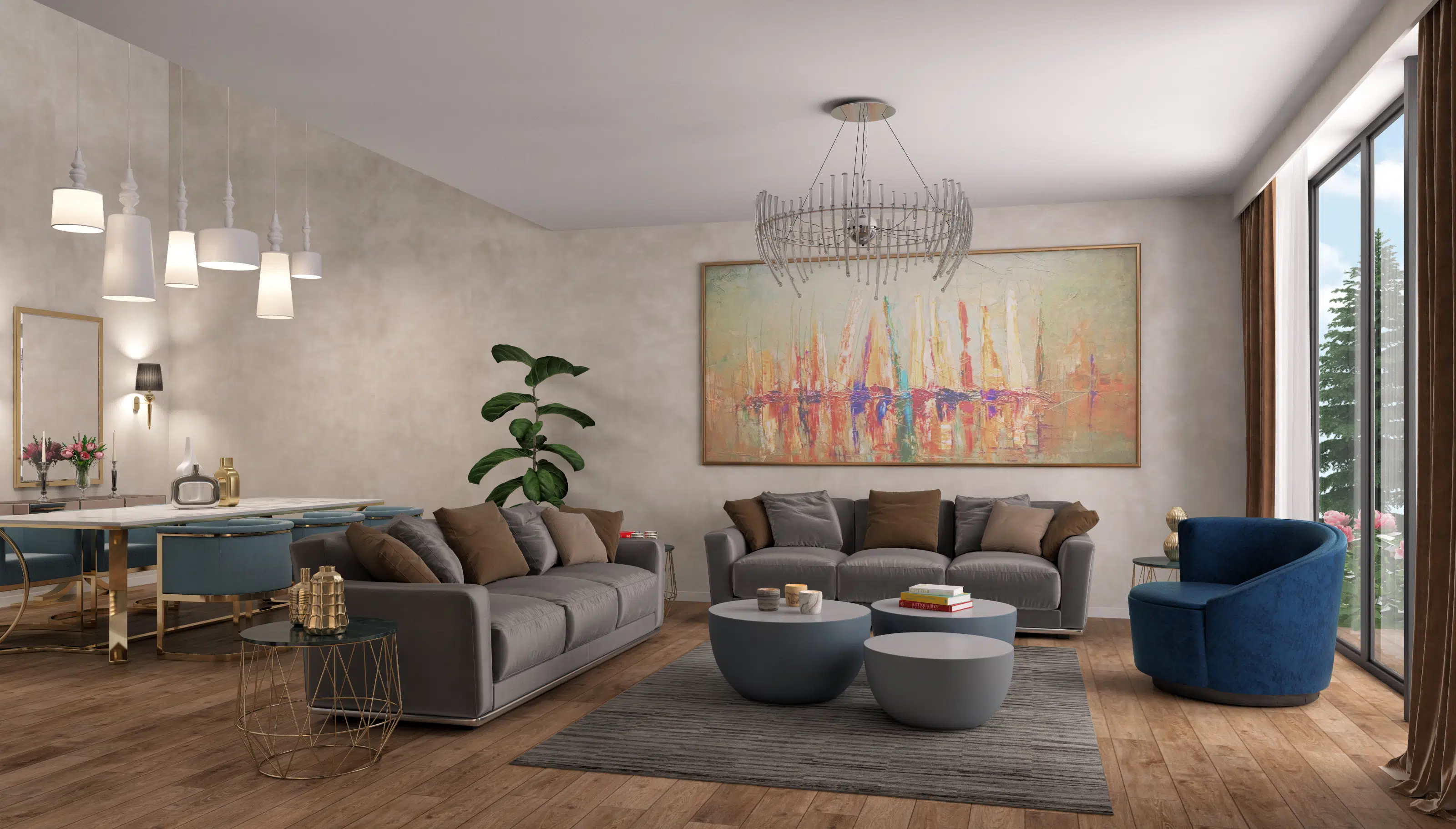 huge residential compound in Umraniye interiors (10)