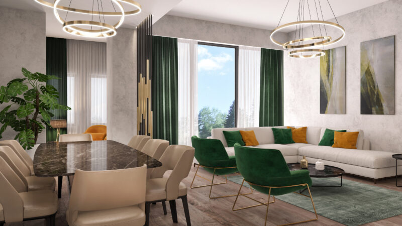 Large apartments in the forests of Istanbul