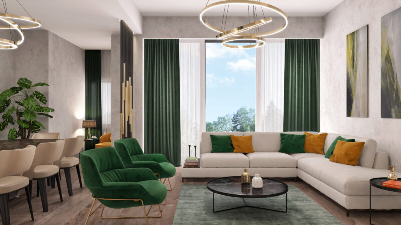 Large apartments in the forests of Istanbul