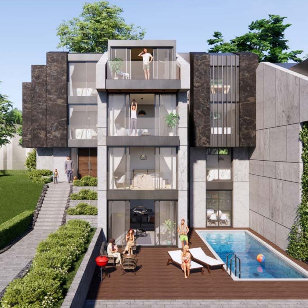 Unique villas for sale in elite Zekeriyakoy