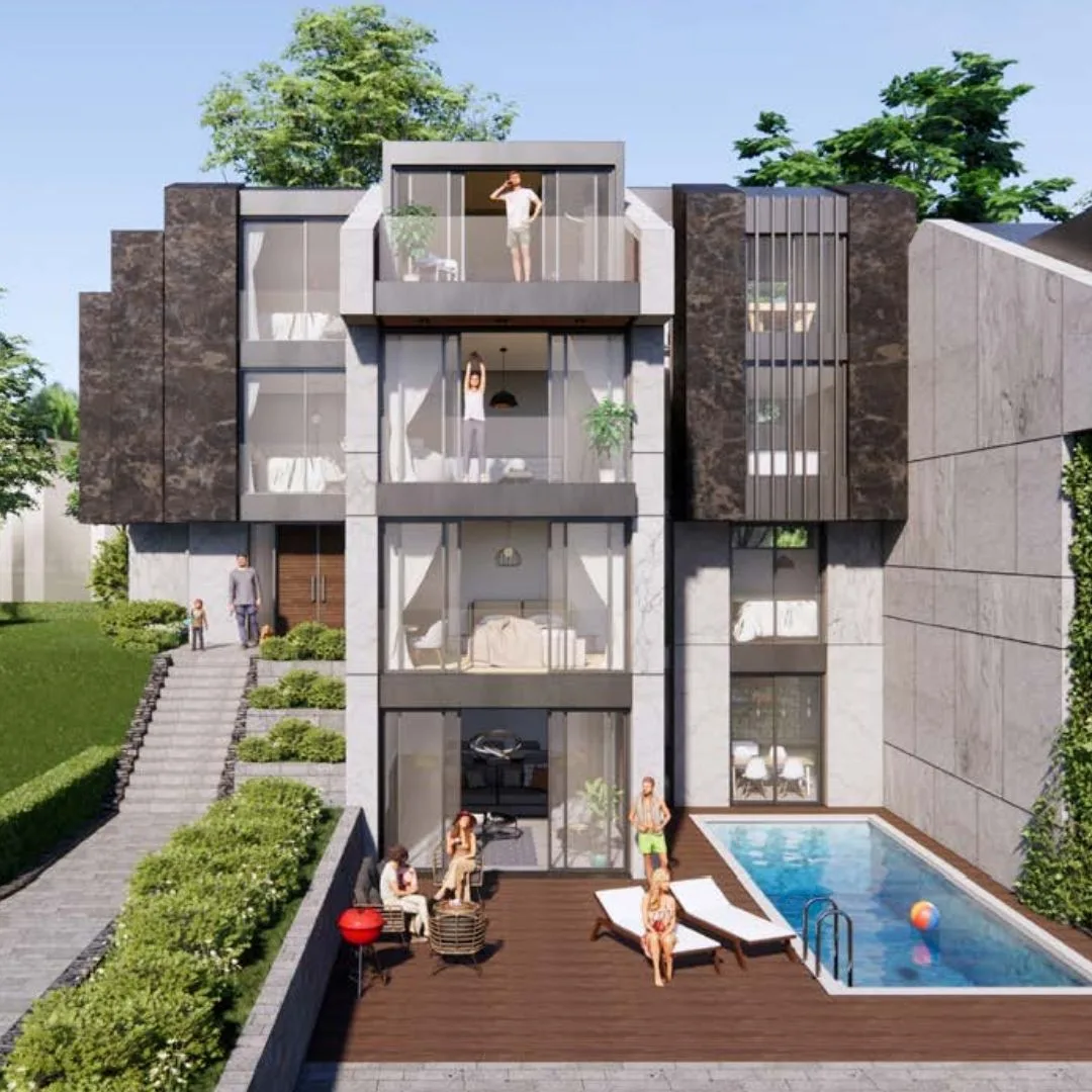 Unique villas for sale in elite Zekeriyakoy