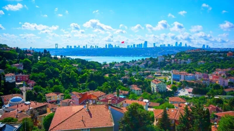 Uskudar Bosporus-Blick Anlage im historischen Cengelkoy