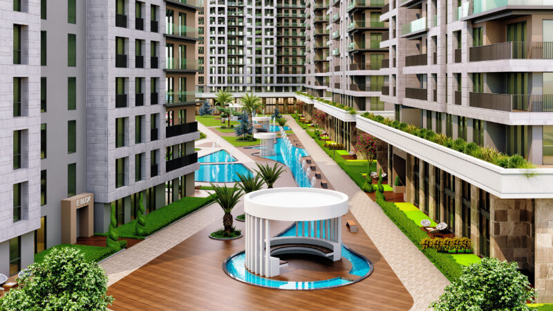 Family oriented compound with panoramic sea views