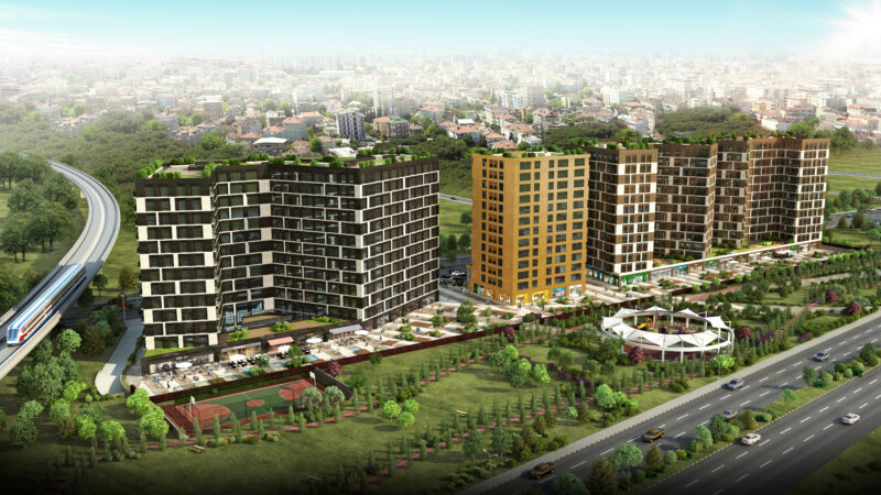 Low rise apartment compound in Kucukcekmece