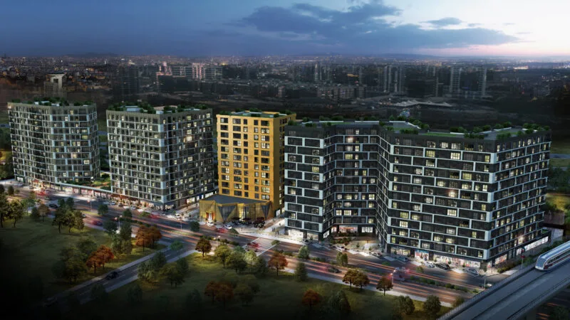 Modern apartment complex in Kucukcekmece