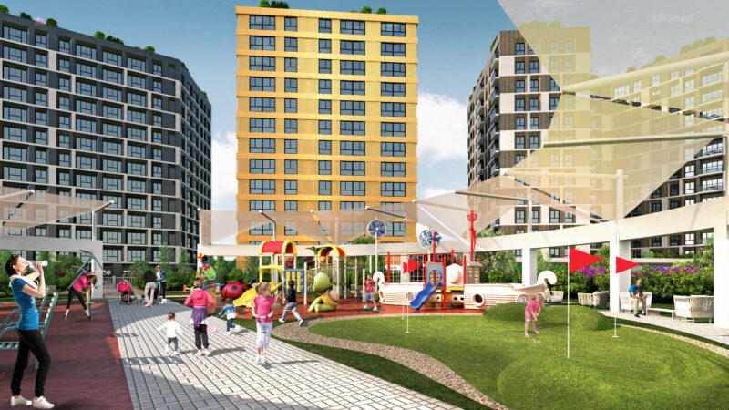 Investment apartments in low rise compound in Kucukcekmece