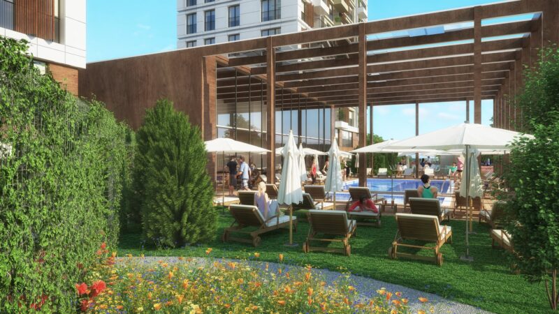 Unique twin towers on the coast with full sea and Island views