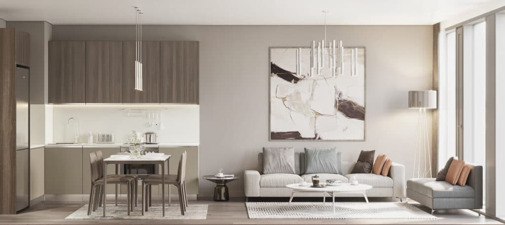 Kagithane investment apartments for sale interiors one bed