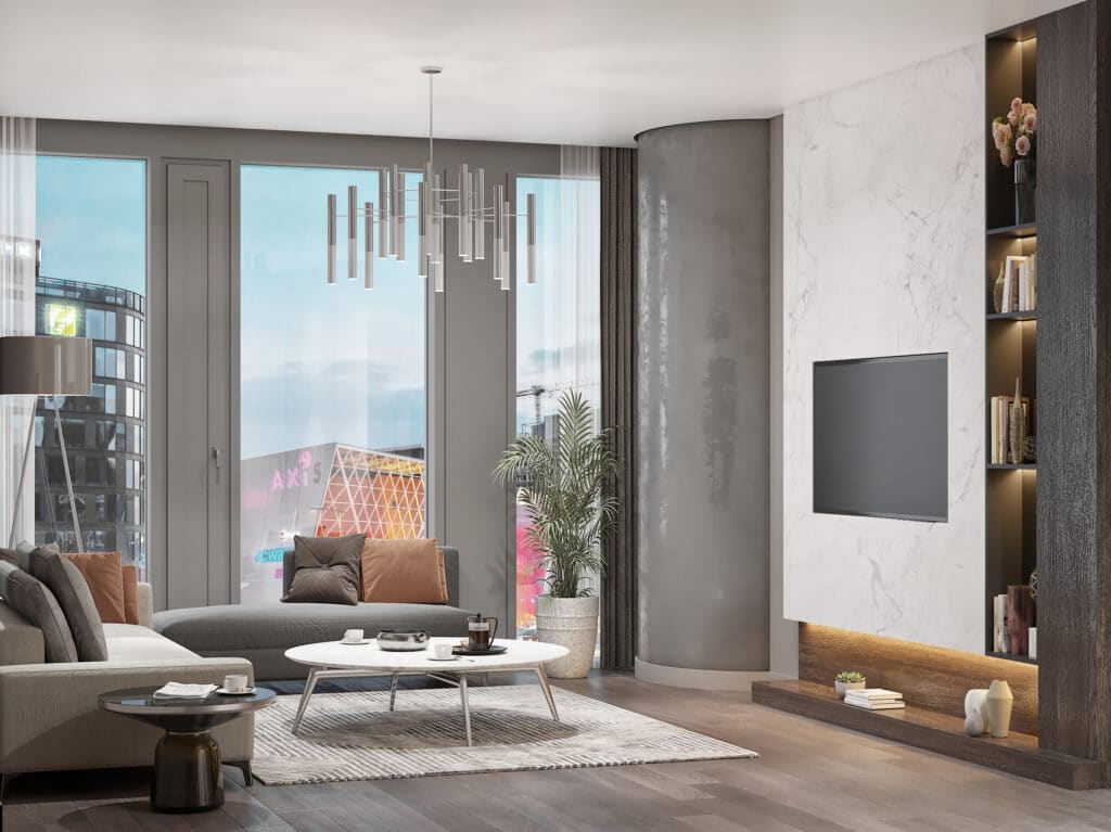 Kagithane investment apartments for sale interiors one bed