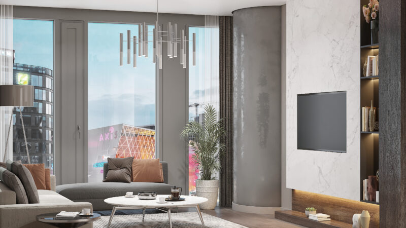 Kagithane investment apartments for sale interiors one bed