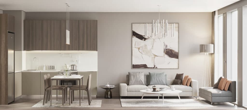 Kagithane investment apartments for sale interiors one bed