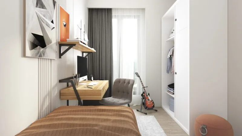 Boutique single apartment building in developing Kagithane