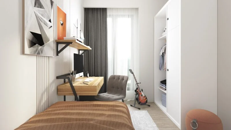 Boutique single apartment building in developing Kagithane