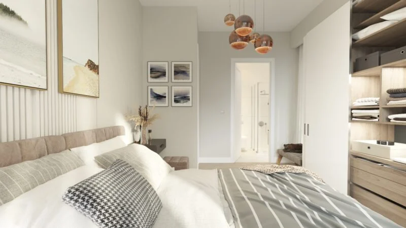 Boutique single apartment building in developing Kagithane