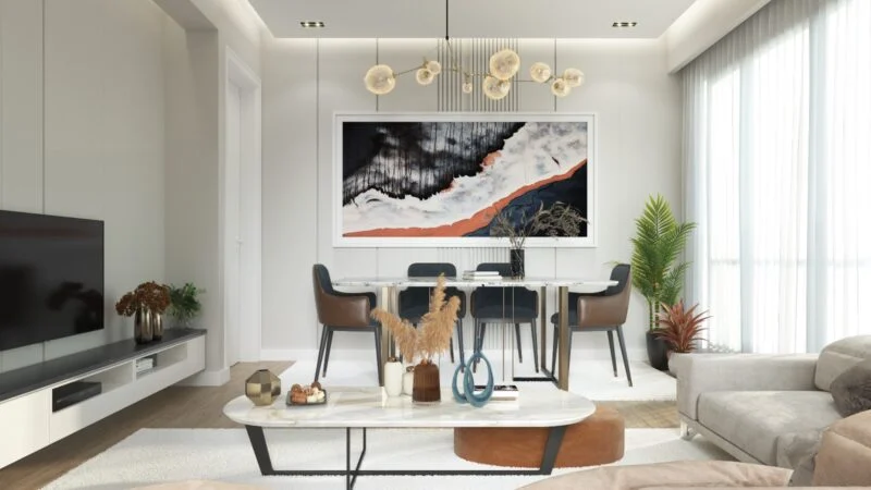 Boutique single apartment building in developing Kagithane