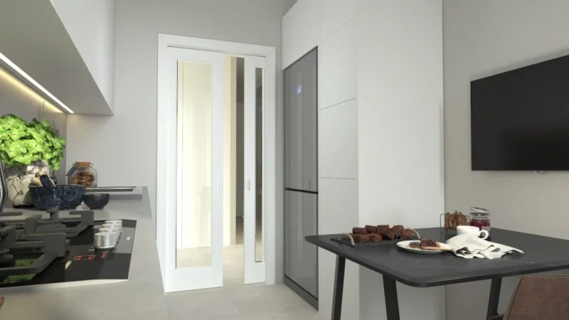 Boutique single apartment building in developing Kagithane