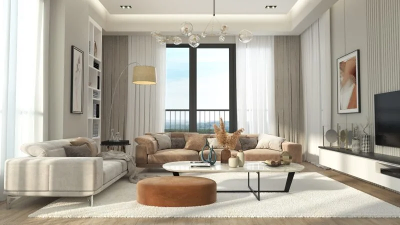 Boutique single apartment building in developing Kagithane