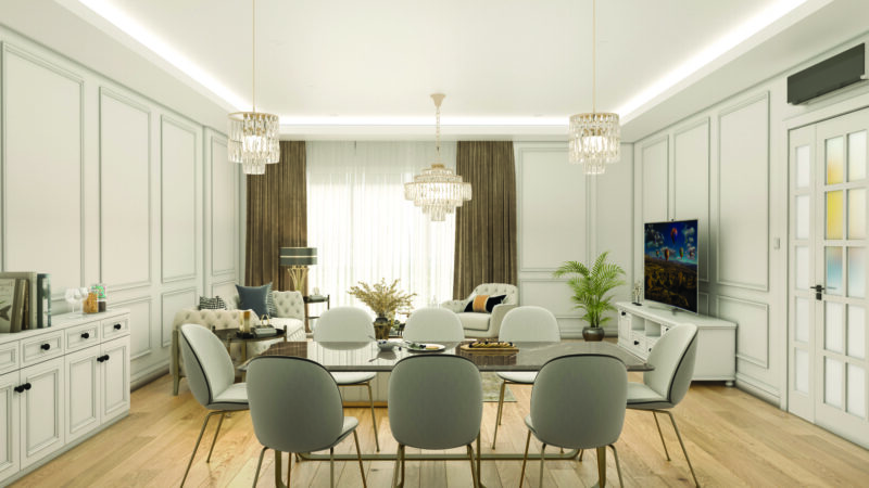 Townhouses in green Bahcesehir