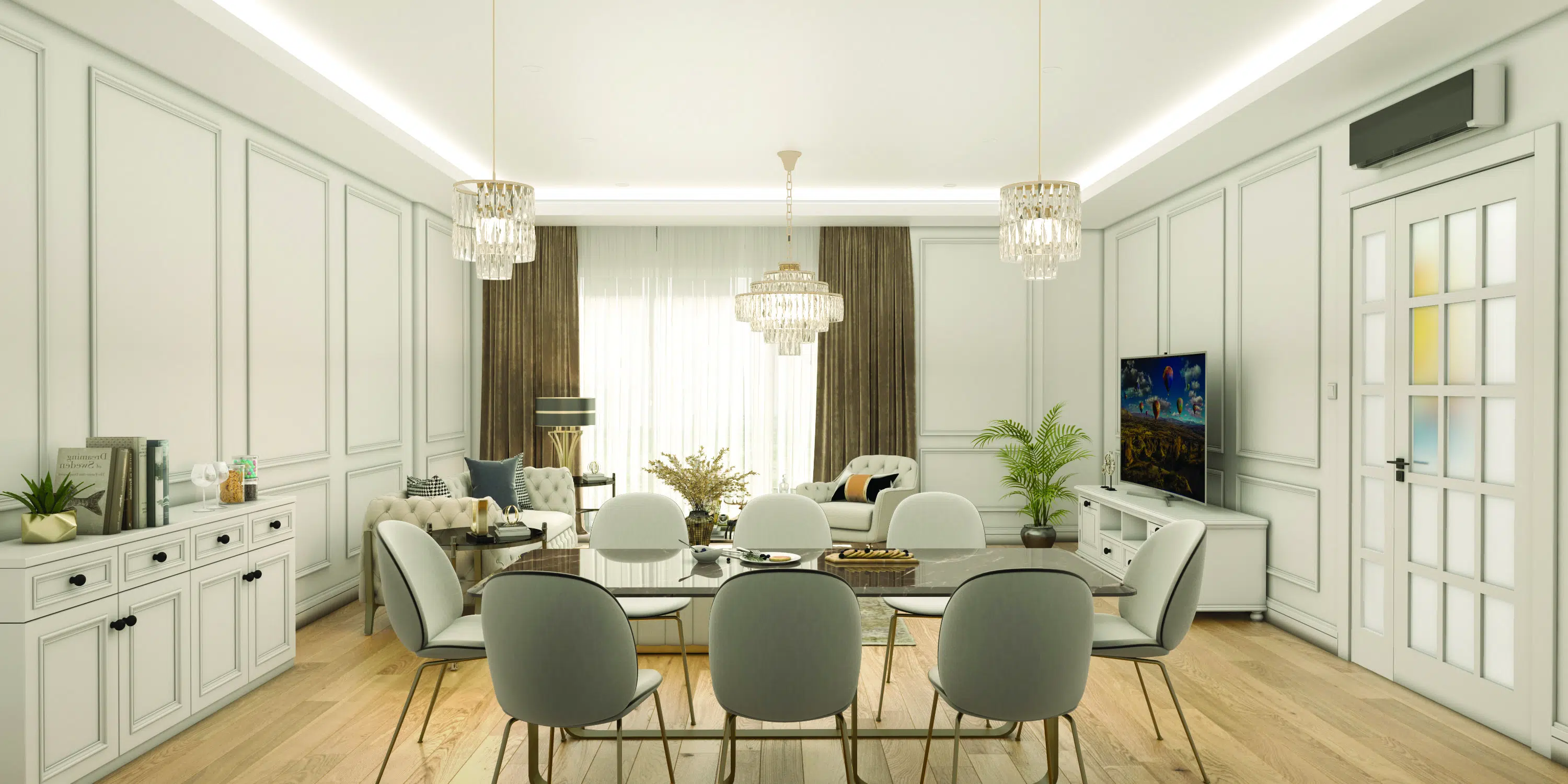 Townhouses in green Bahcesehir
