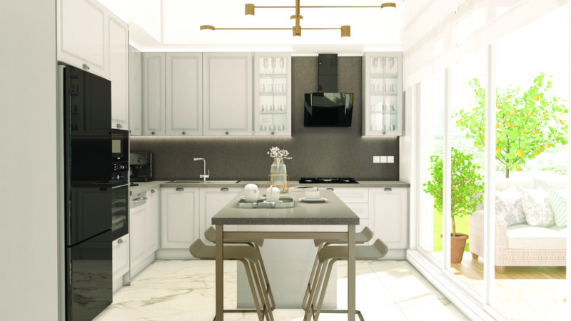 Townhouses in green Bahcesehir