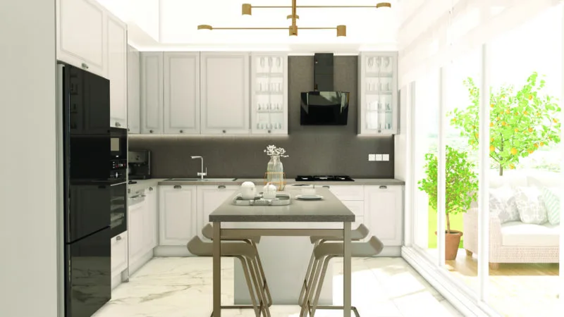 Townhouses in green Bahcesehir