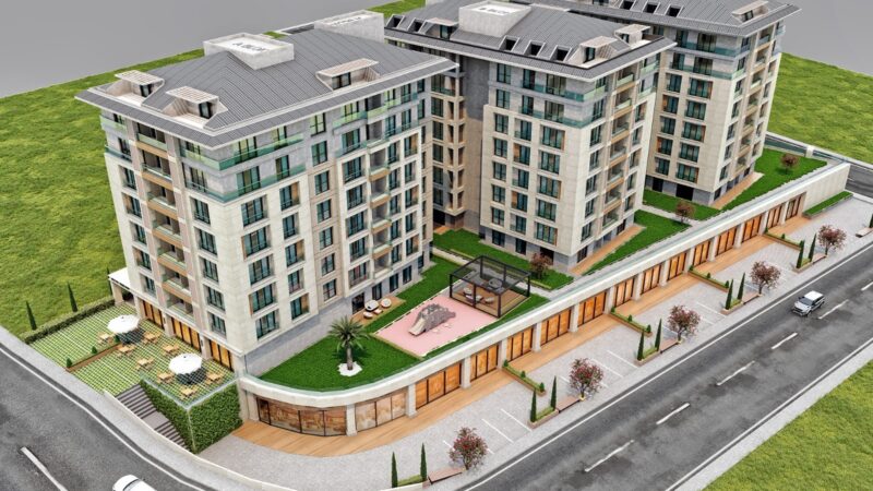 Apartments in the popular West Istanbul Marina zone