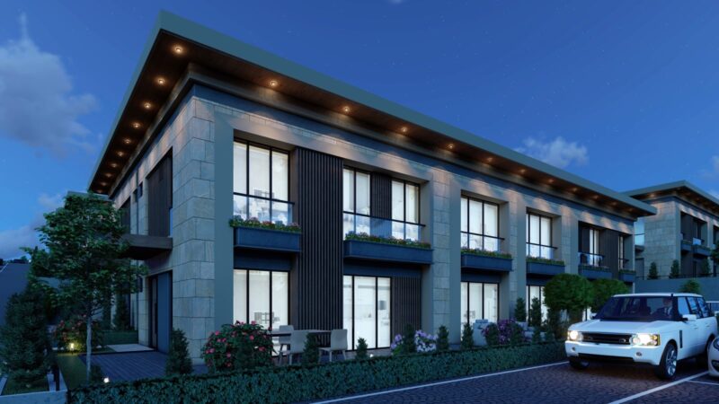Townhouses in green Bahcesehir