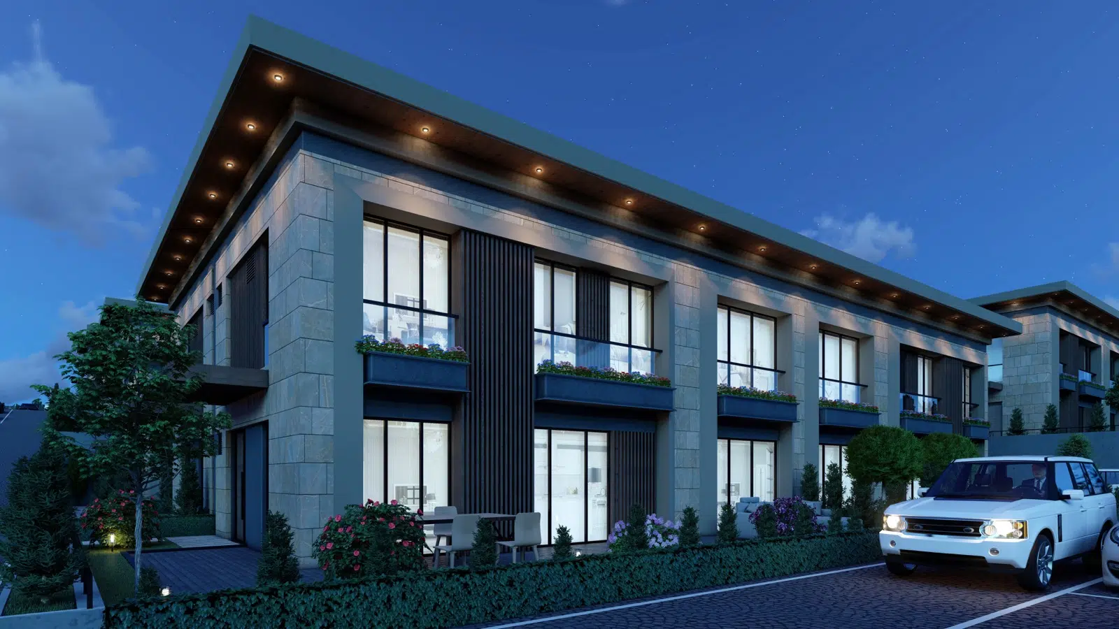 Townhouses in green Bahcesehir