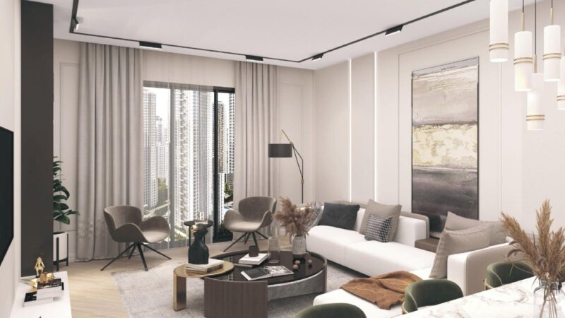 Apartments in the popular West Istanbul Marina zone