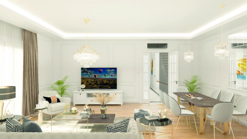 Townhouses in green Bahcesehir