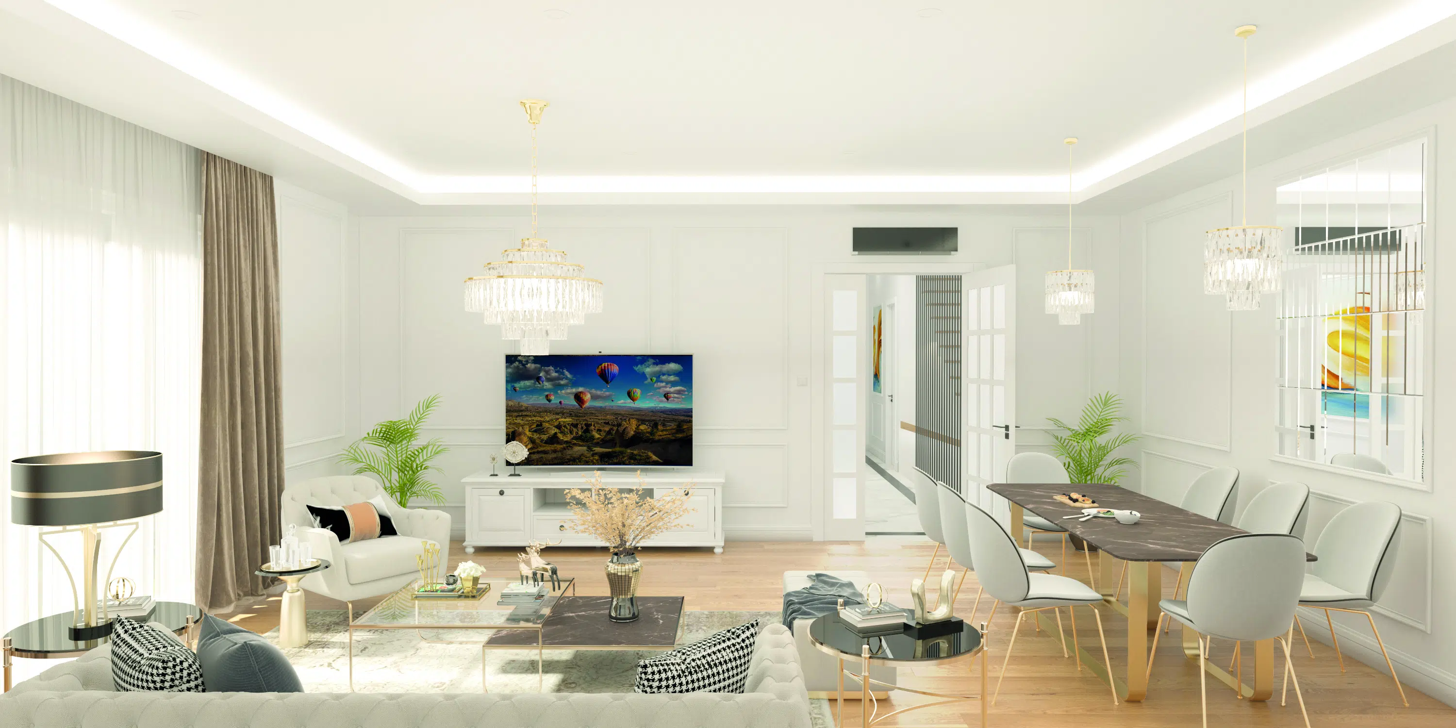 Townhouses in green Bahcesehir